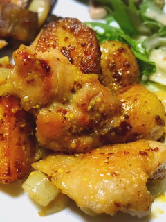鶏肉と新じゃがの蜂蜜マスタード炒め-レシピのメイン写真