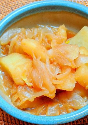 玉ねぎとじゃがいもの煮物-レシピのメイン写真