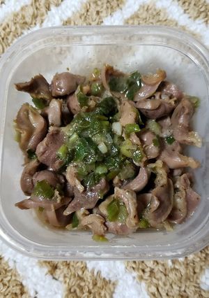 超簡単！砂肝の青じそめんつゆ炒め-レシピのメイン写真
