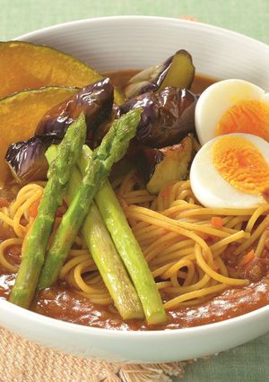夏野菜のカレースープパスタ-レシピのメイン写真