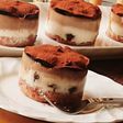3層のカフェラテムース★杏仁豆腐のケーキ