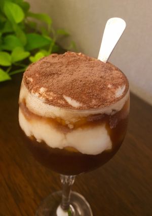 台湾で人気！チーズドリンクのティラミス風-レシピのメイン写真