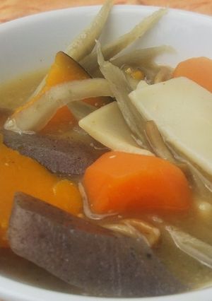 「ほわんたん」でほうとう風スープ-レシピのメイン写真