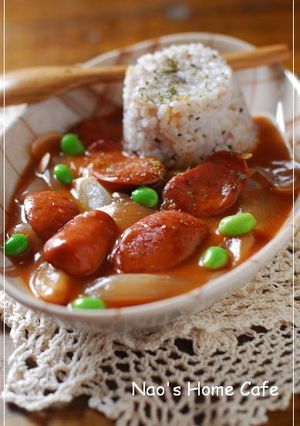 ソーセージ*トマトハヤシライス-レシピのメイン写真