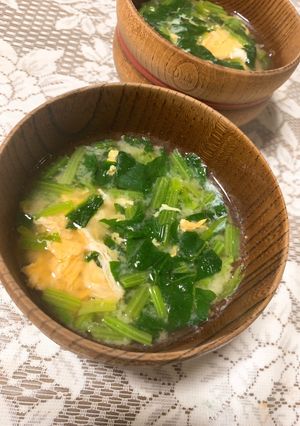 ほうれん草の味噌汁-レシピのメイン写真