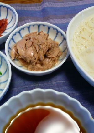 ひと味違う薬味で☆梅・ツナ・大葉の素麺-レシピのメイン写真