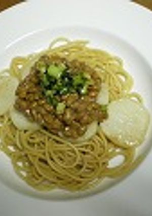 長芋と納豆のパスタ-レシピのメイン写真