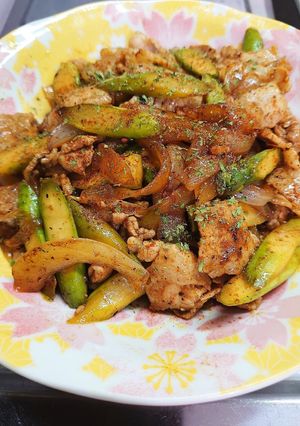アスパラと豚バラ肉のオイスターソース炒め-レシピのメイン写真