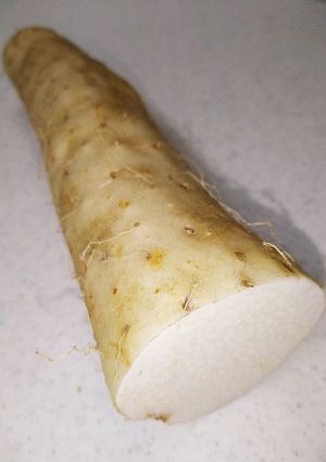 皮ごと食べよっ！長芋のヒゲの取り方　-レシピのメイン写真