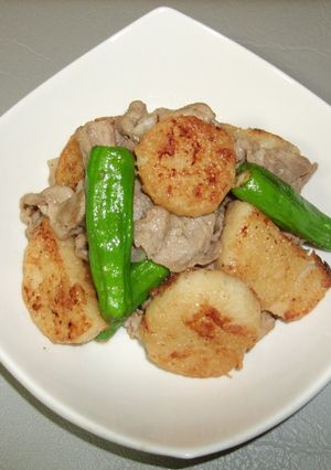 山芋と豚肉のオイスターソース炒め-レシピのメイン写真