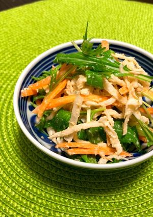簡単✨水菜と切り干し大根のサラダ-レシピのメイン写真