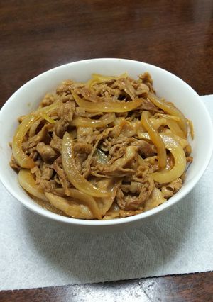豚丼(バラ、冷しゃぶサラダ用を使って)-レシピのメイン写真