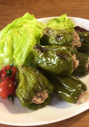 ヘルシオで☆ヘルシーなピーマンの肉詰め-レシピのメイン写真