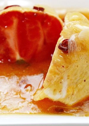 丸々トマトの玉子巻きペペロンチーノソース-レシピのメイン写真