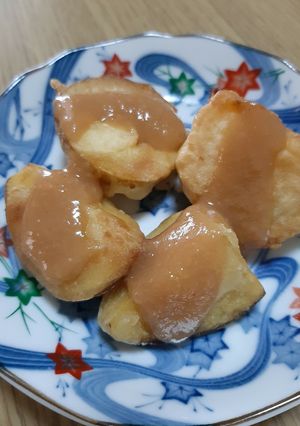 味噌ダレが合う！新じゃがの天ぷら-レシピのメイン写真