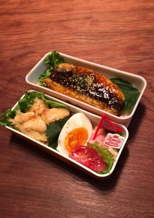お弁当・・・73いわしのピリ辛揚げ弁当-レシピのメイン写真