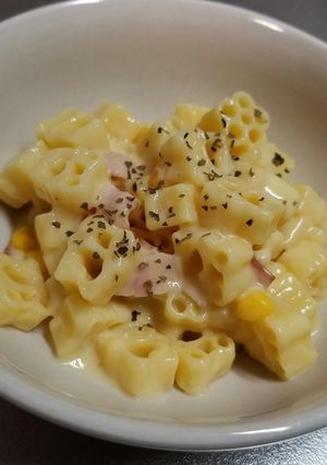 家にあるもので　クリームコーン缶パスタ-レシピのメイン写真