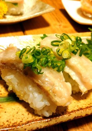 平目エンガワ コンロで炙ってお寿司にする-レシピのメイン写真