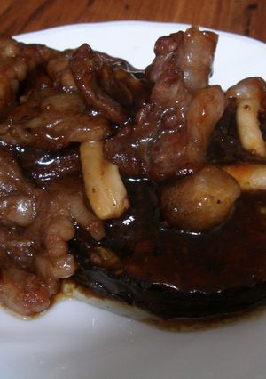 ソースが絶品！米なすステーキ牛肉添え-レシピのメイン写真