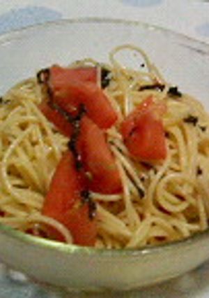 冷製パスタ～トマトと青しそで～-レシピのメイン写真