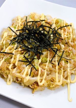 揚げ玉入りキャベツとたらこの炒めもの-レシピのメイン写真