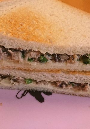 かぶの葉とサバ缶のホットサンド-レシピのメイン写真