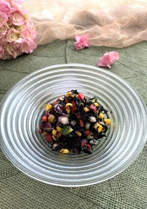 ヒジキのカラフルサラダ　ハニーレモン風味-レシピのメイン写真