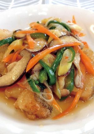 アスリート食★釧路産たらの野菜あんかけ-レシピのメイン写真
