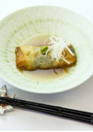 【米粉】米粉でもっちり湯葉巻き胡麻豆腐-レシピのメイン写真