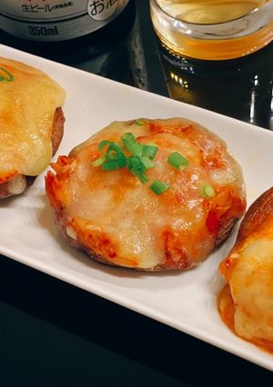 おつまみに 簡単時短キムチーズしいたけ-レシピのメイン写真