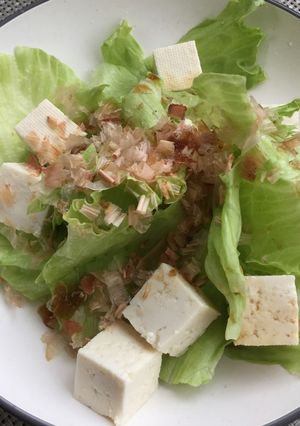 ※ちぎりレタスとお豆腐のサラダ-レシピのメイン写真