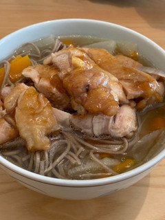 照り焼きチキンのせ蕎麦 まんぷく蕎麦-レシピのメイン写真