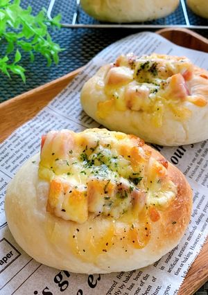 HBで簡単★ベーコンマヨチーズパン-レシピのメイン写真