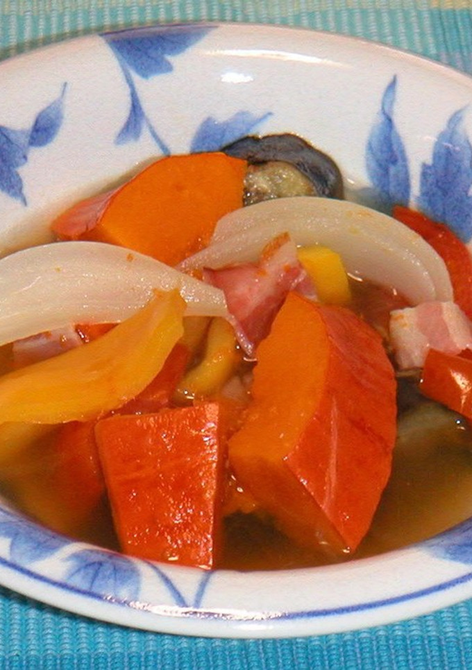 赤かぼちゃと夏野菜の洋風煮-レシピのメイン写真