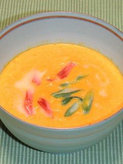 赤かぼちゃの茶碗蒸し-レシピのメイン写真