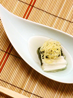 金時草と長芋の酢の物-レシピのメイン写真