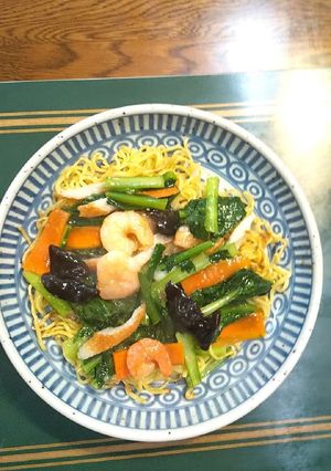 かた焼きそば 小松菜入り-レシピのメイン写真