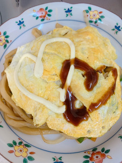 簡単!野菜もとれる、うどんでオムそば!!-レシピのメイン写真
