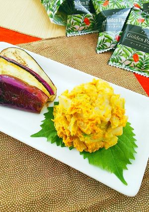 カボチャと白菜のみそピーカン和え-レシピのメイン写真