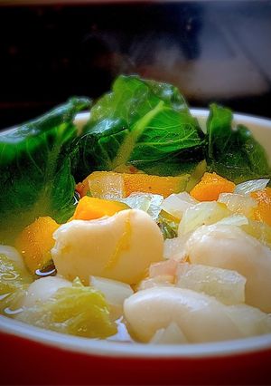 レタスと白花豆のスープ-レシピのメイン写真