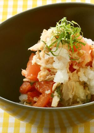 トマトとツナのおろしサラダ-レシピのメイン写真