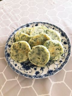 ほうれん草の米粉パンケーキ-レシピのメイン写真