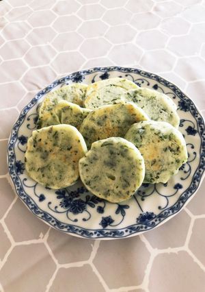 ほうれん草の米粉パンケーキ-レシピのメイン写真