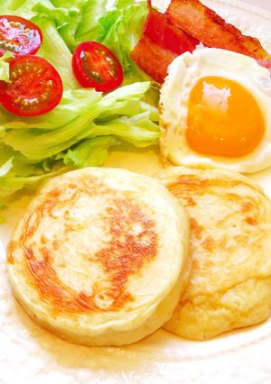 ☺ふわふわモチモチ♡簡単♪クランペット☺-レシピのメイン写真