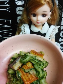リカちゃん♡うなぎ?うざく風酢の物ᐝꕀᐝ-レシピのメイン写真