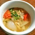 キャベツザワークラウトとトマトのお味噌汁