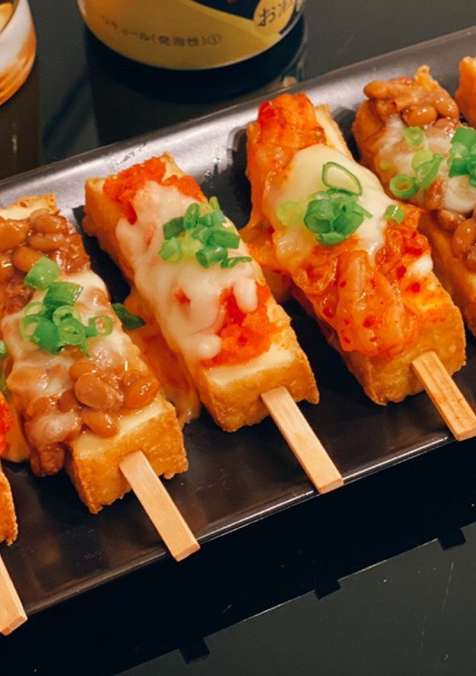焼き鳥風 串焼き厚揚げチーズ-レシピのメイン写真
