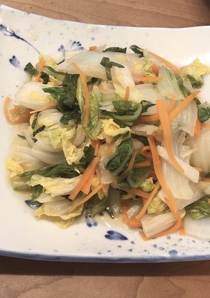 白菜と人参のドレッシングあえ-レシピのメイン写真