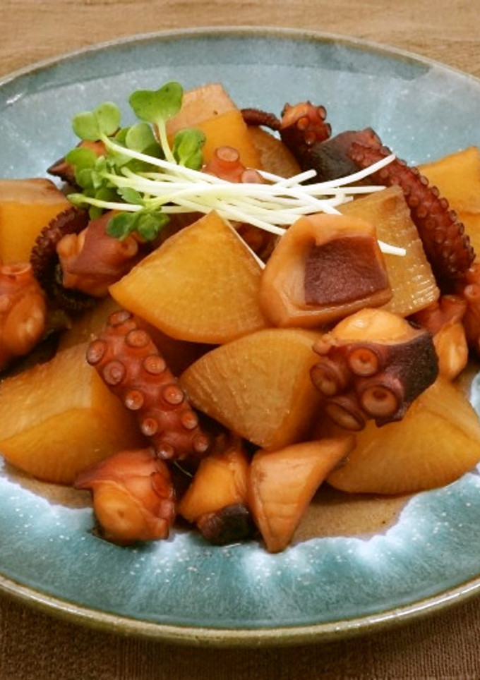簡単！タコと大根の煮物-レシピのメイン写真