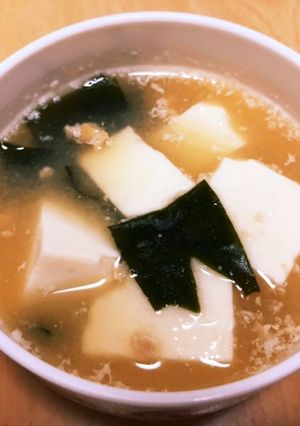 納豆と豆腐とワカメのお味噌汁-レシピのメイン写真